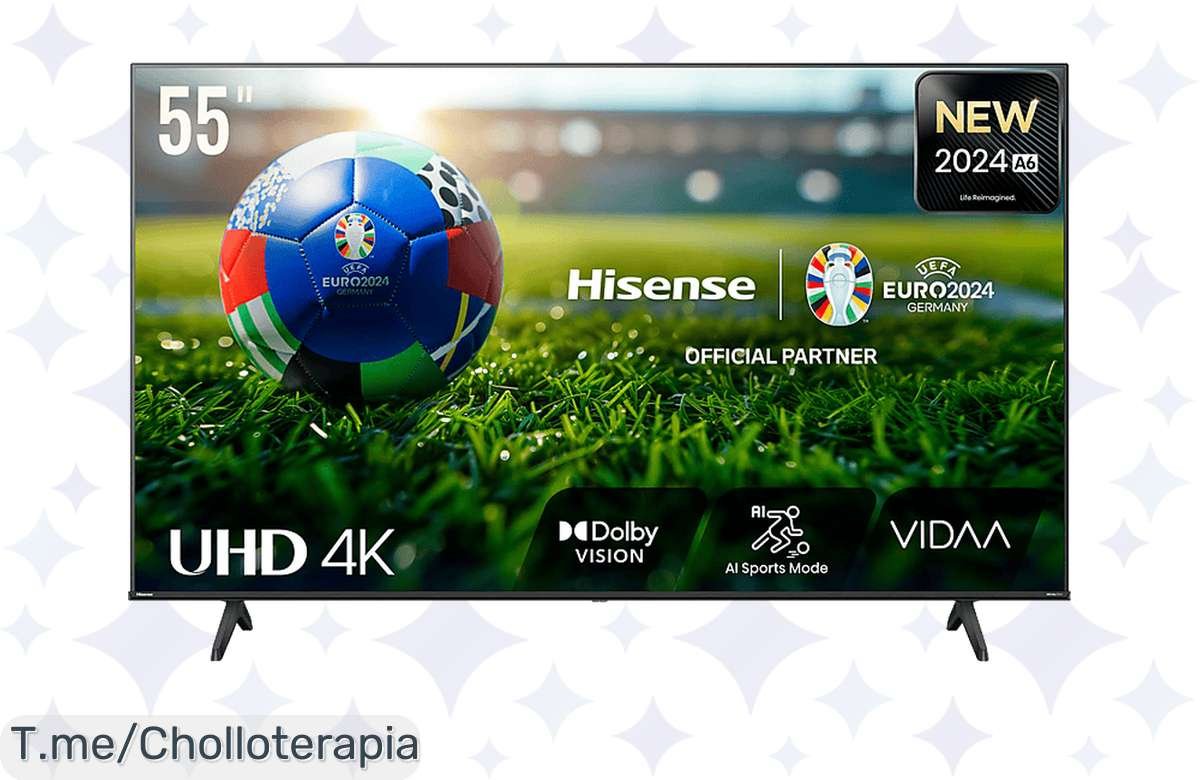 ¡Oportunidad única! TV LED 55 Hisense UHD 4K con HDR 10+ a un precio que no se repetirá, compra ya!