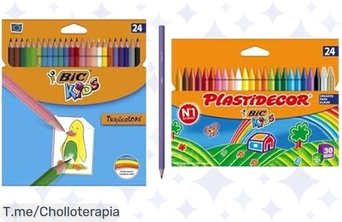 ¡Pinta tu mundo con los lápices y ceras BIC Kids Tropicolors y Plastidecor!