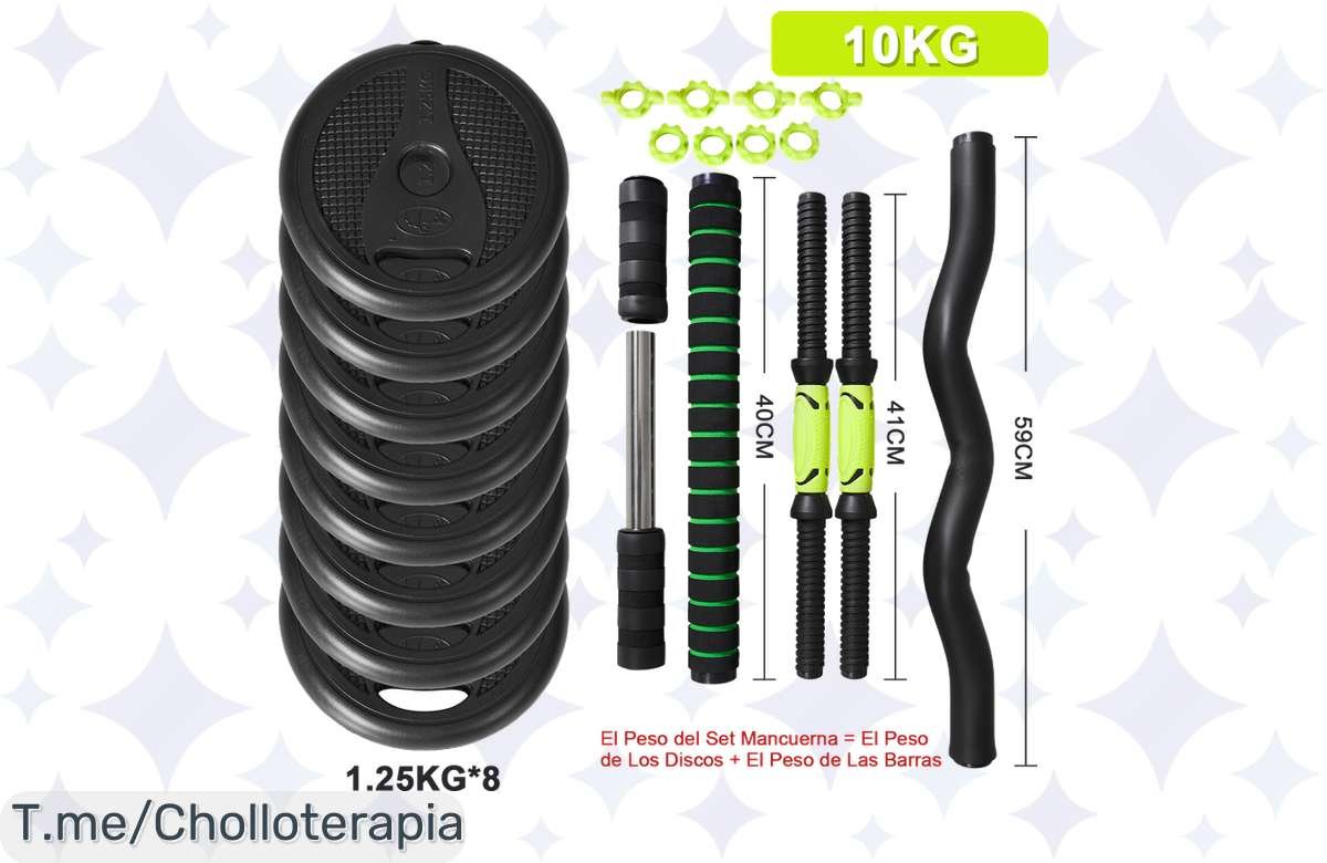 ¡Ponte en forma ya con las mancuernas ajustables AllInLife y envío exprés!