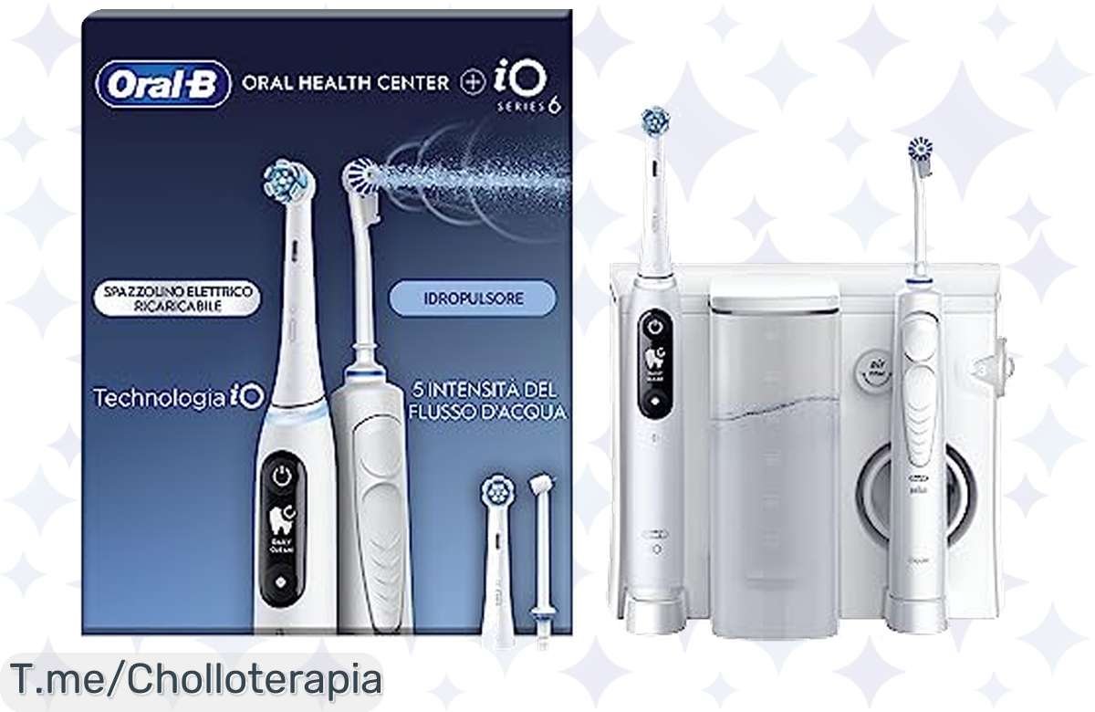 ¡Potencia tu sonrisa con el Pack Oral-B iO6 + irrigador dental! ¡No te quedes sin el combo perfecto para una salud dental impecable!