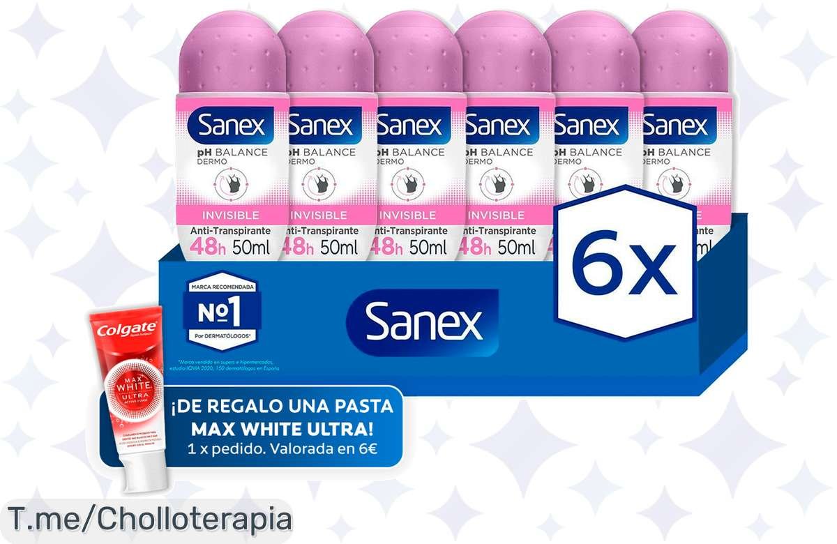¡Protección total por 48 horas con Sanex pH Balance! ¡No dejes rastro!