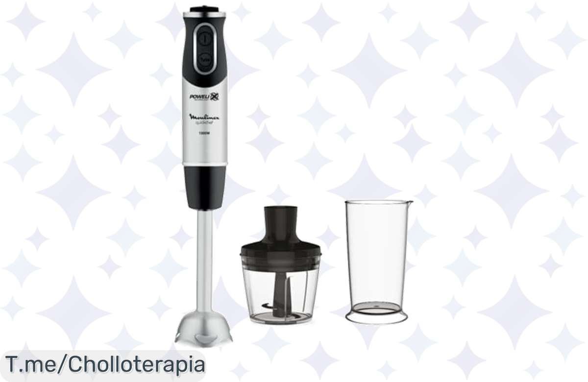 ¡Rebaja brutal! Batidora Moulinex QuickChef DD6578: 10 velocidades y más potencia.
