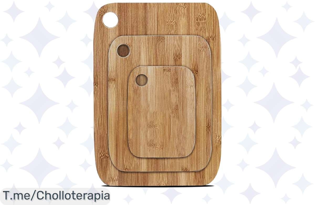 ¡Renueva tu cocina con estas Tablas de Cortar de Bambú a precio de ganga!