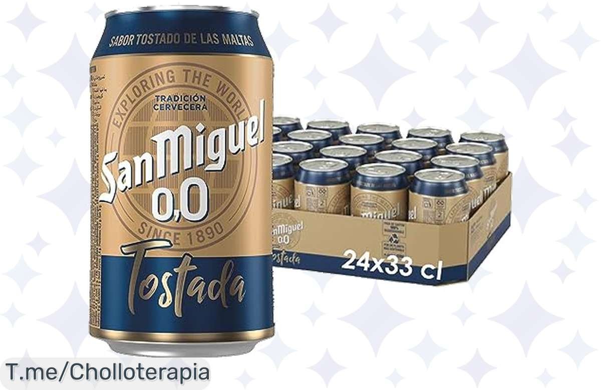 ¡San Miguel Tostada 0.0% a precio de risa: 24 latas por menos de lo que esperas!