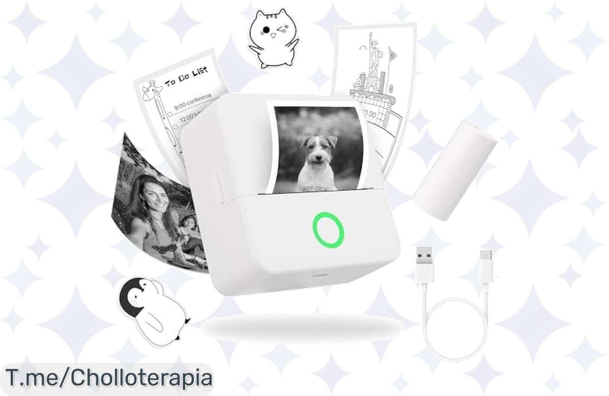 ¡Sorprende a todos con la increíble promoción de la mini impresora térmica portátil!