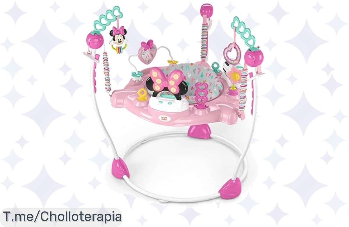 ¡Superprecio en Saltador Minnie Mouse con juguetes y luces!