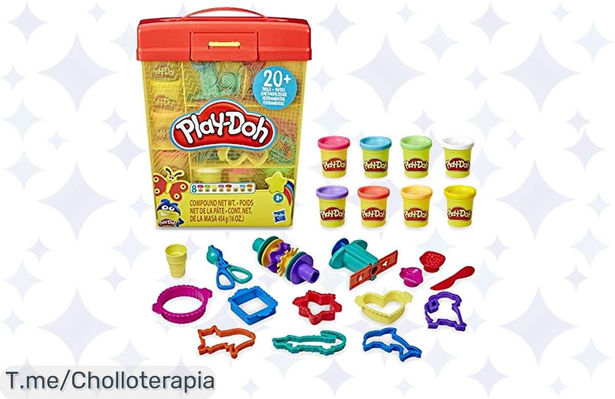 ¡Última llamada! Súper Maletín Play-Doh con más de 20 herramientas a precio regalado!