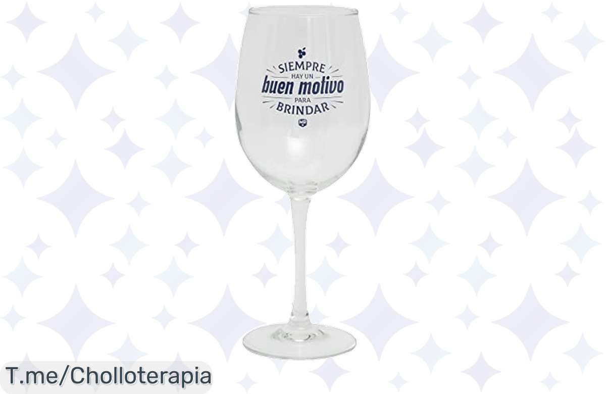¡Últimas unidades! Copa de vino super motivadora de Mr. Wonderful a precio de risa.