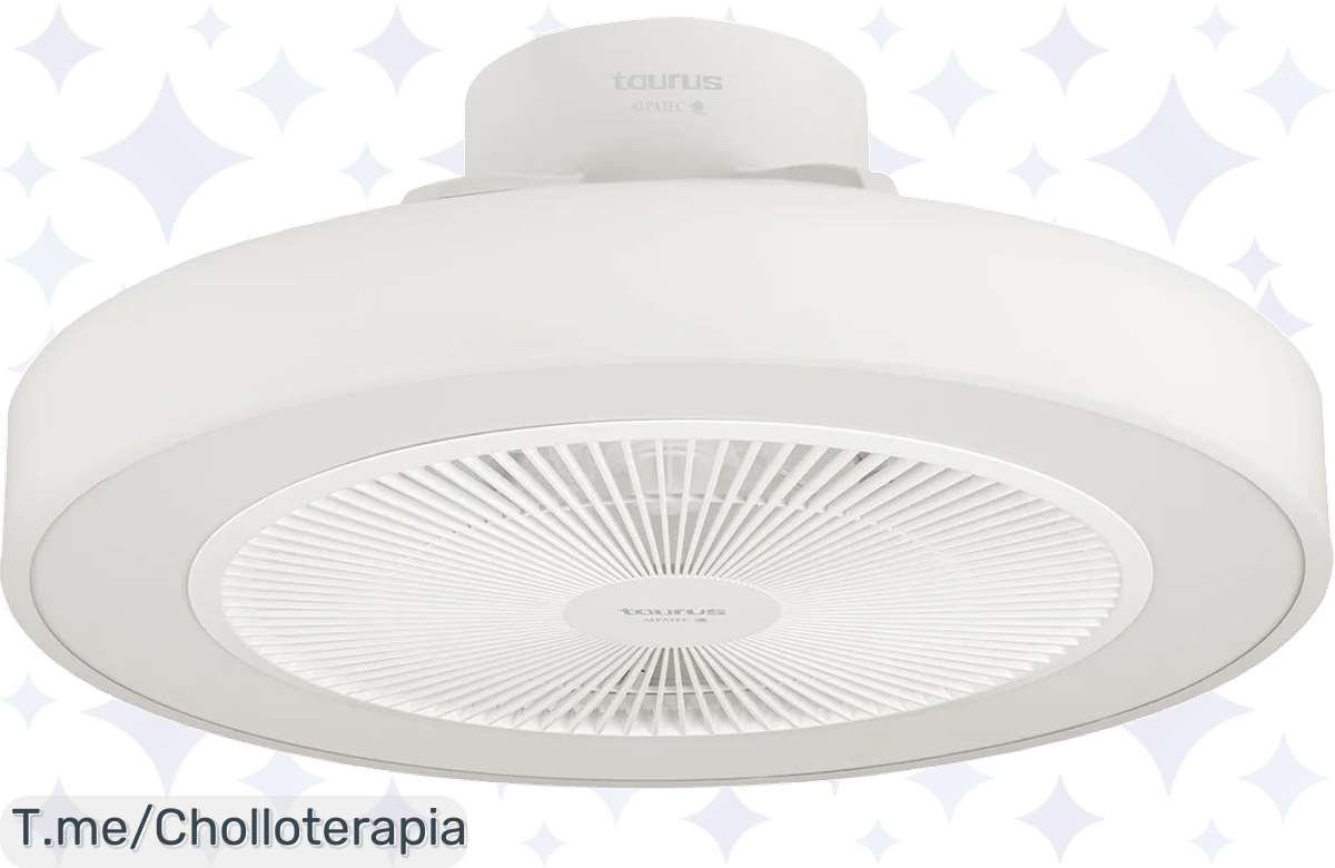 ¡Ventilador Taurus Invisible! Frescura total con 7 aspas, 6 velocidades y luz LED. ¡Cómpralo ya!