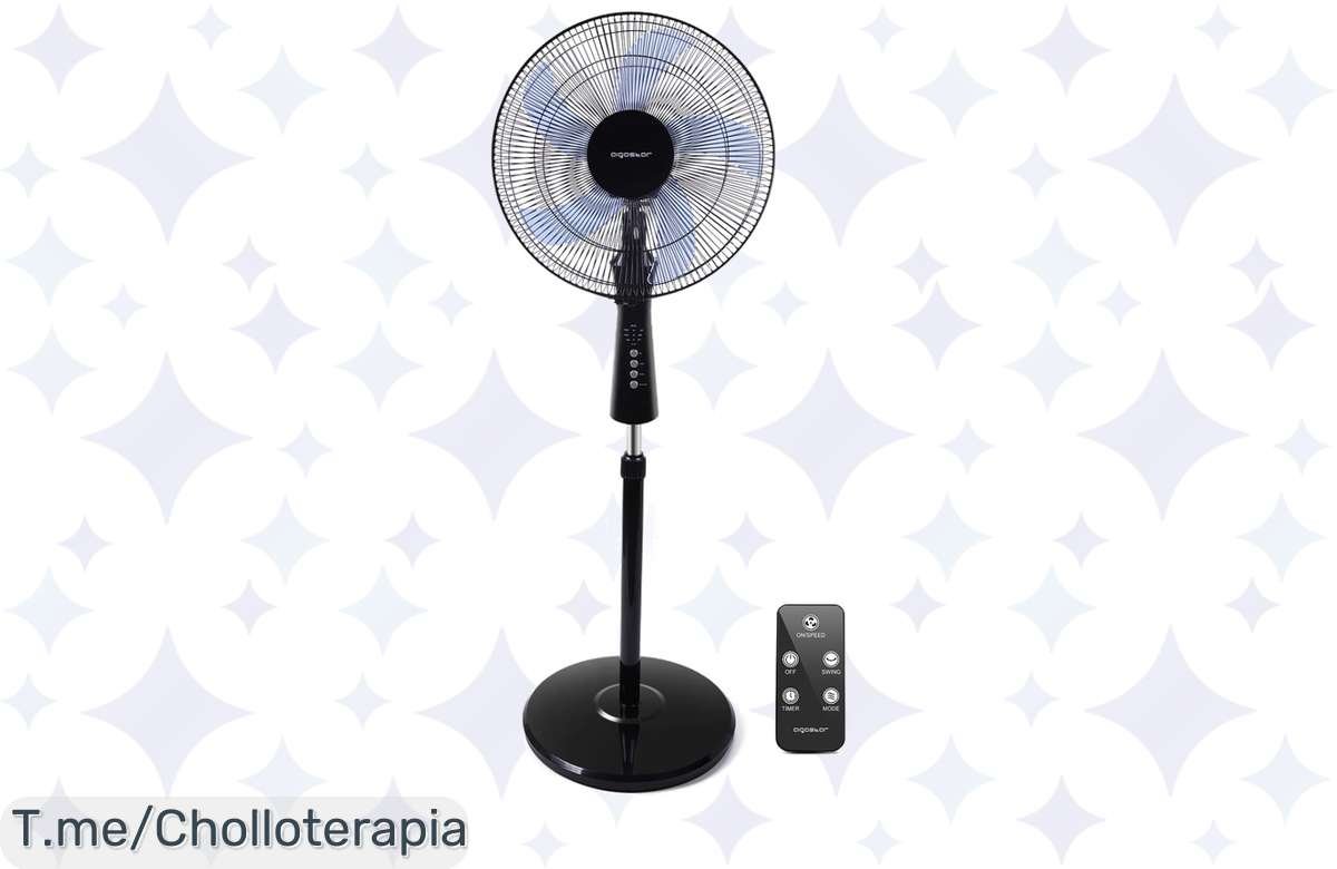 ¡Ventilador de Pie con Control Remoto! ¡Oferta de locura para que no pases calor!