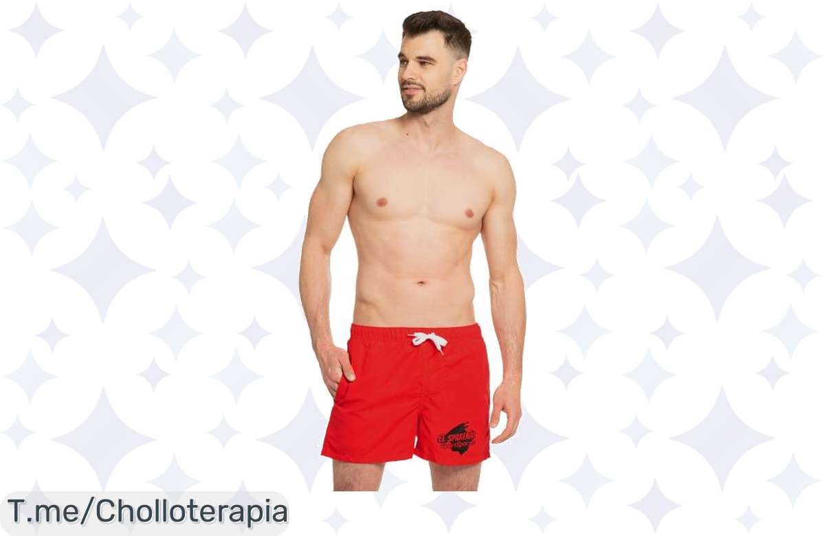 Bañador rojo para hombre en oferta: ¡Llévatelo ya antes de que vuelen!