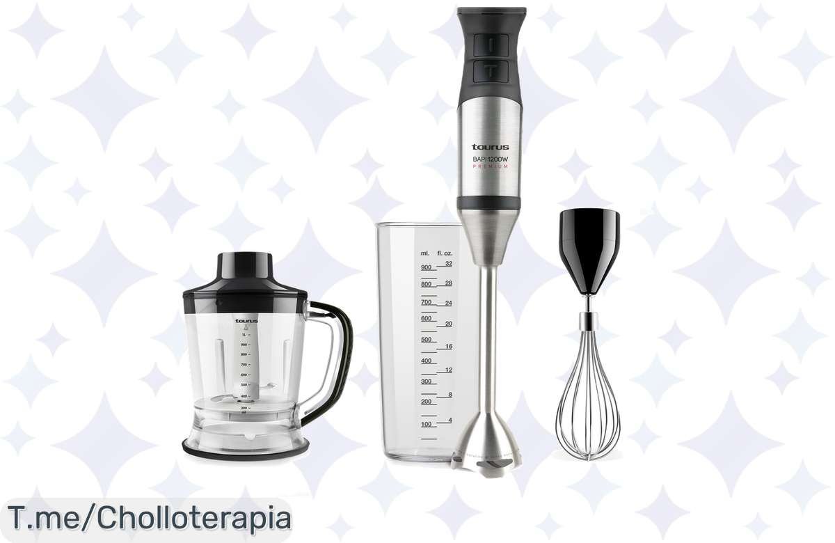 Batidora Taurus Bapi 1200: potencia brutal a precio de locura, ¡cómprala ya!