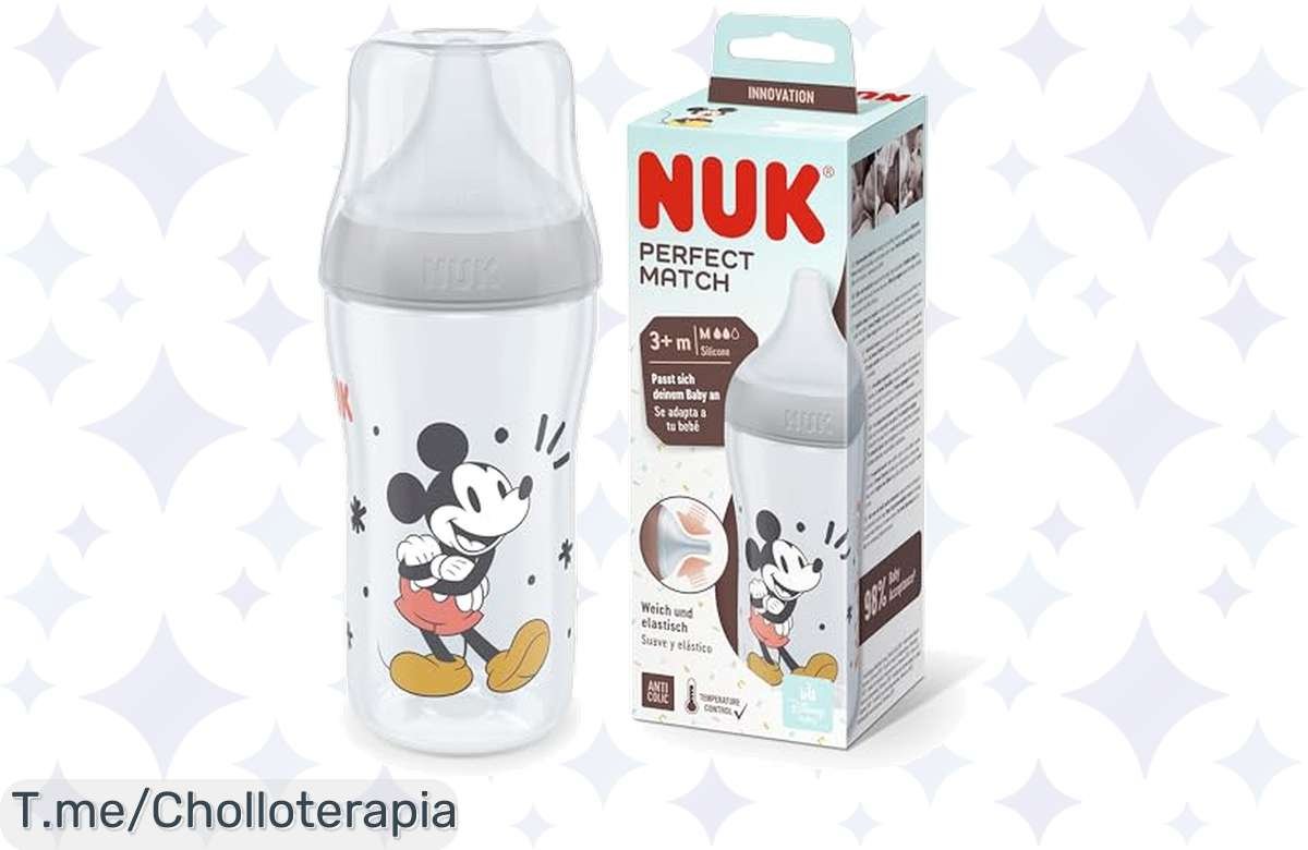 Biberón Mickey Mouse: ¡el chollo del año con control de temperatura!