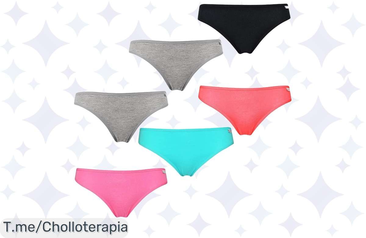 Braguitas de Algodón en Oferta: Pack 6 Super Cómodas y Suaves – ¡Hazte con Ellas Ya!