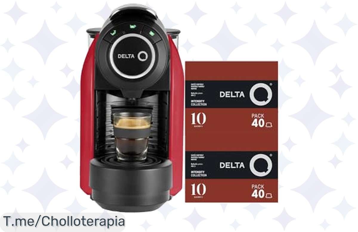 Cafetera Delta Q Roja: ¡Café de lujo a precio de ganga!