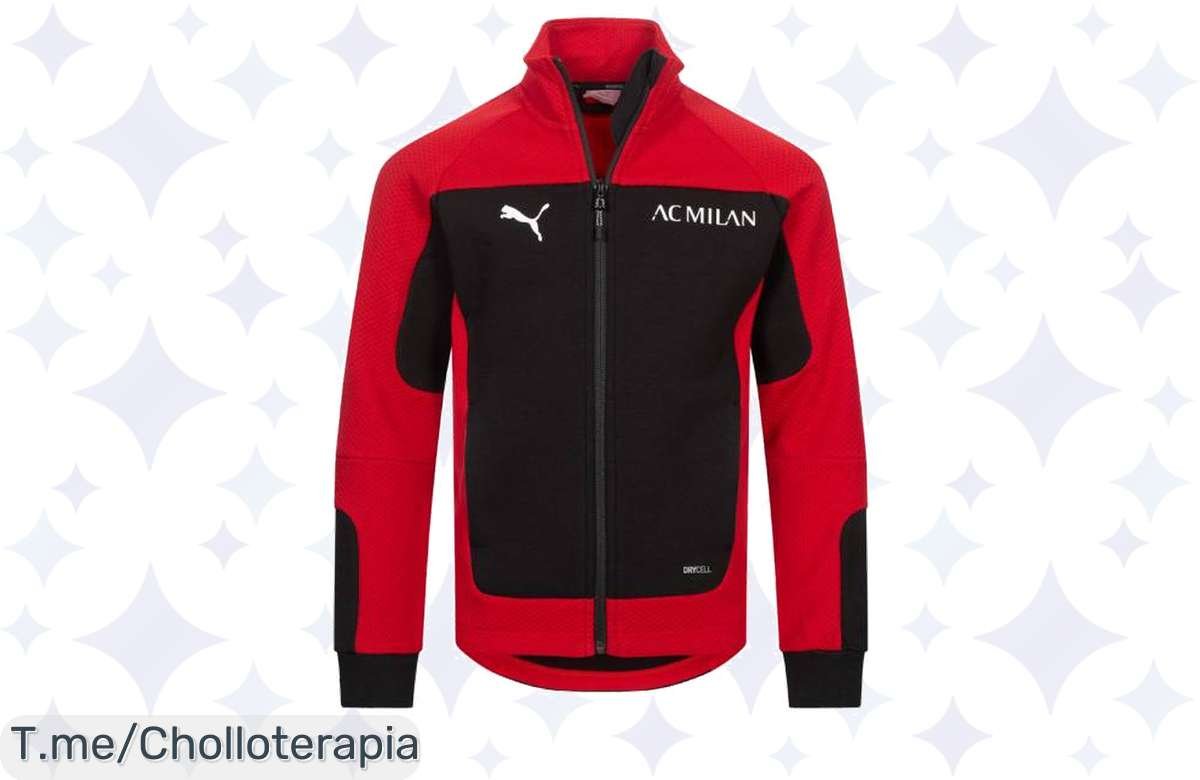 Chaqueta A.C. Milan PUMA Evostripe para niños: ¡Apúrate antes de que vuele!