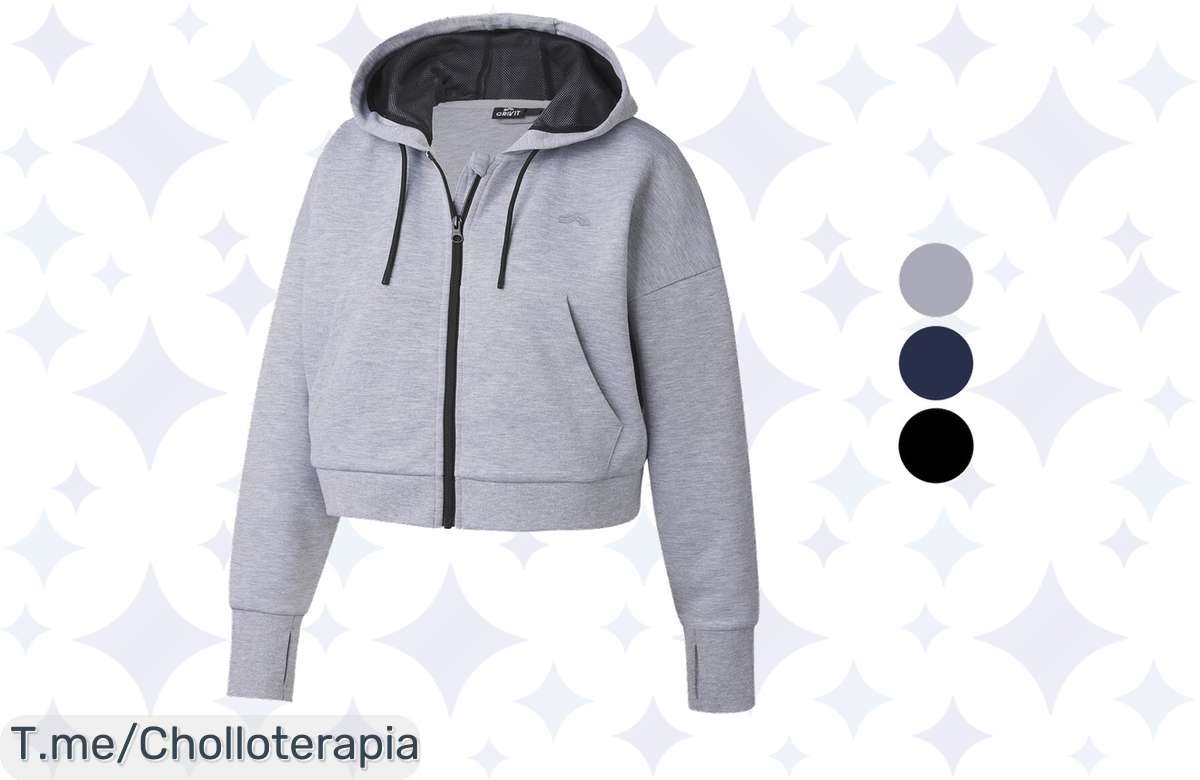 Chaqueta sudadera crop: ¡No te pierdas este ofertón de locura!
