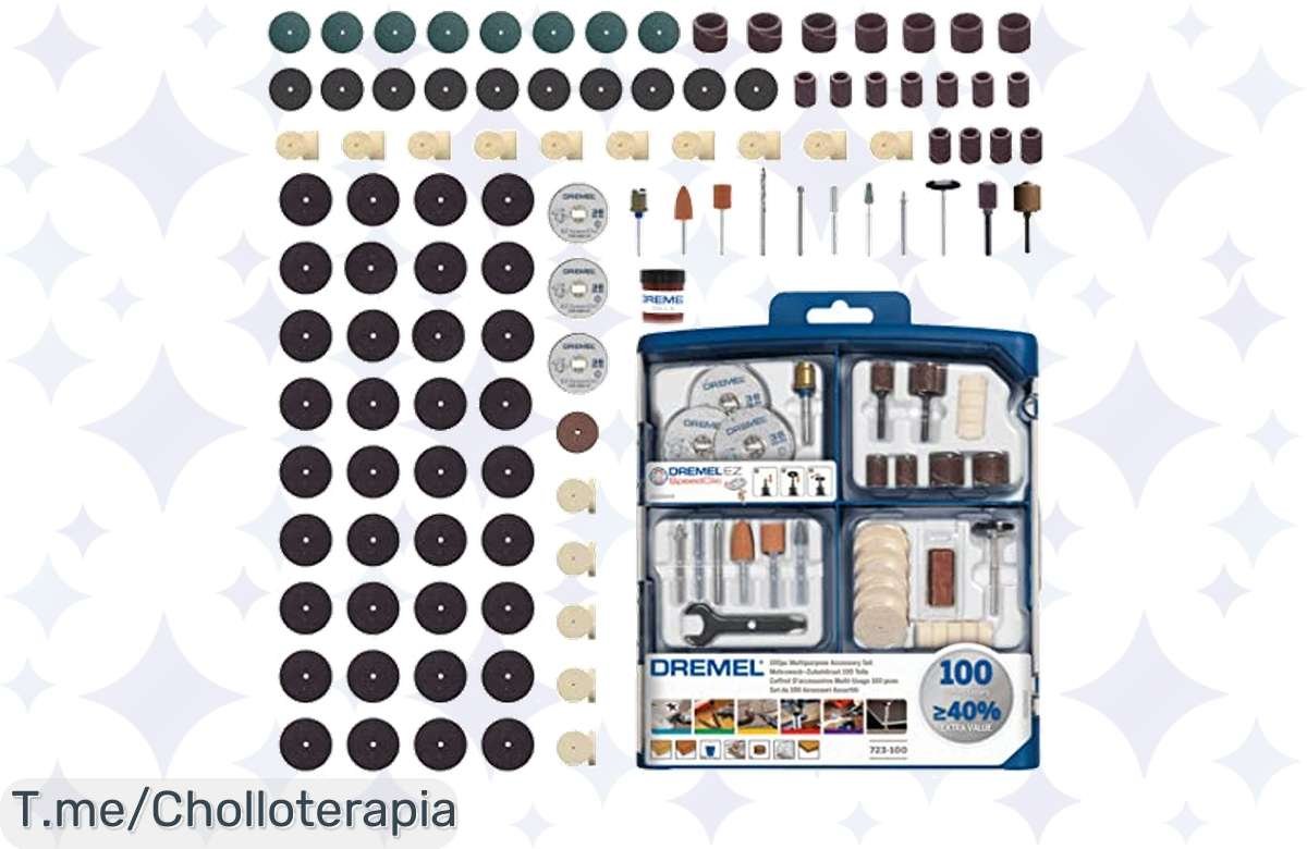 Chollazo Dremel 723: 100 accesorios premium a precio de ganga te esperan