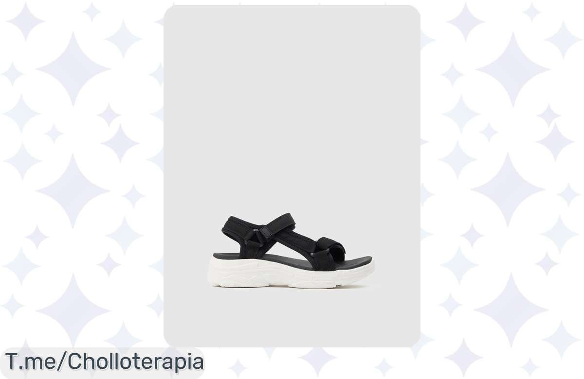 Chollazo sandalias deportivas negras a precio de risa, ¡no te lo pierdas!