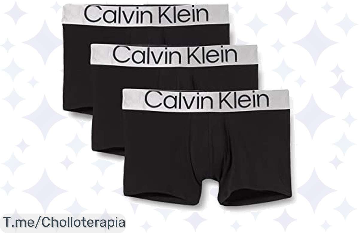 Chollazo único: 3 Bóxers Calvin Klein de Algodón Orgánico por una Fracción del Precio