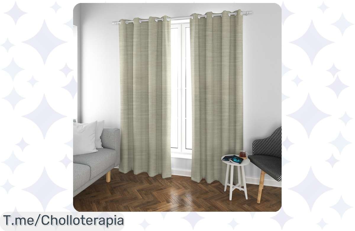 Cortinas deluxe a precio chollo: Moderniza tu salón en 140x260cm, ¡corre!