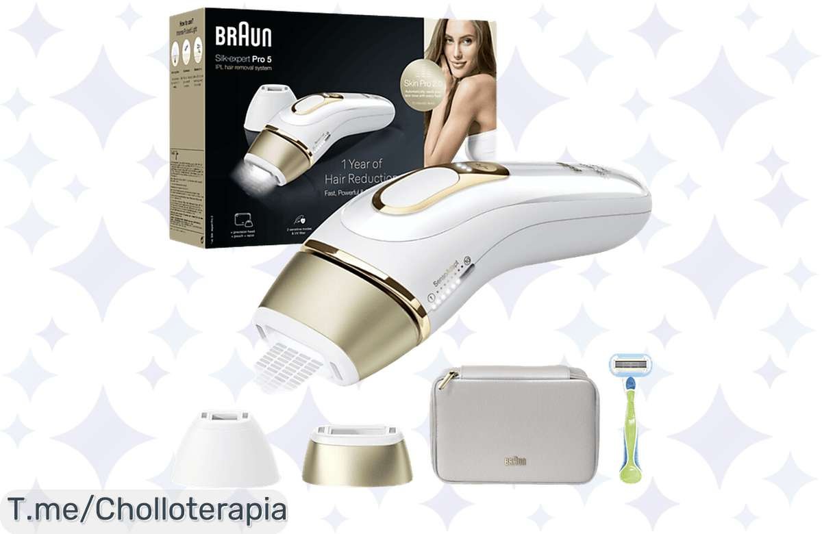 Depiladora IPL Braun Silk-expert Pro 5: ¡A precio de escándalo!