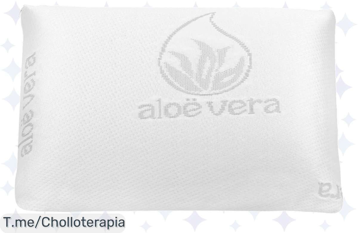 Descansa Mejor: Almohada Viscoelástica Aloe Vera en Descuento Asombroso, ¡No Te Lo Pierdas!