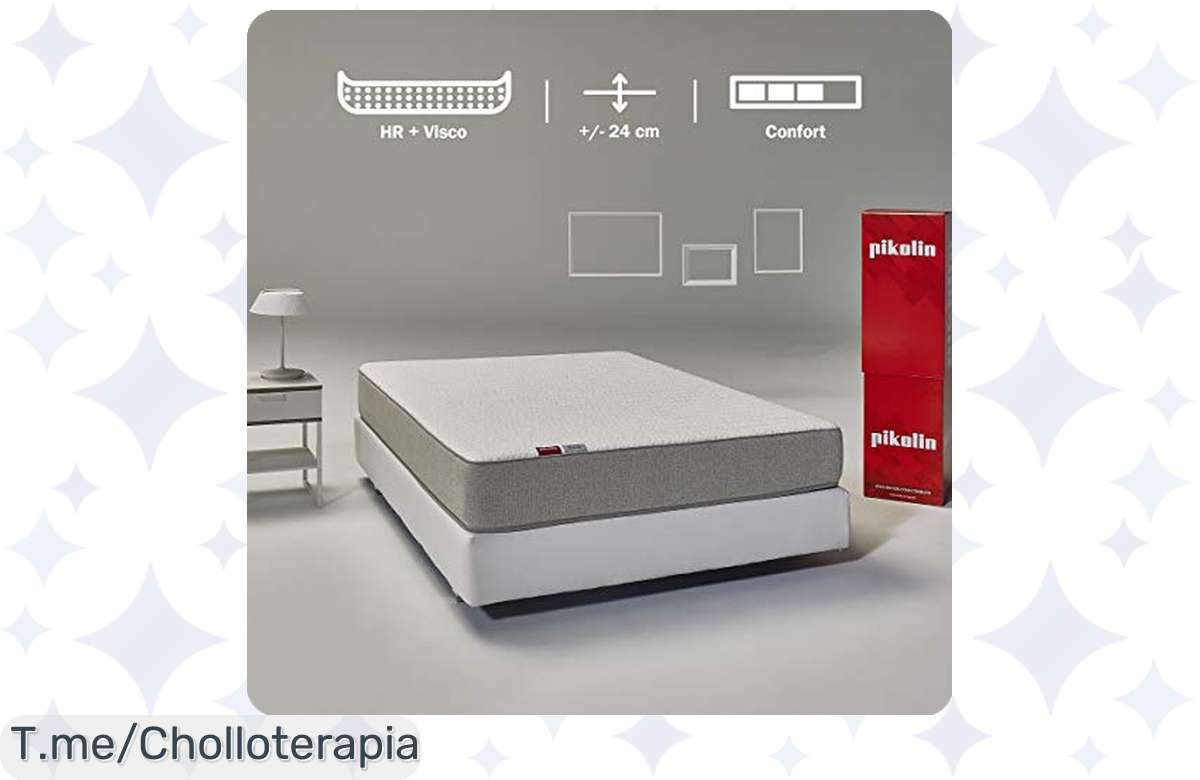 Dulces sueños premium: Colchón viscoelástico de 24cm a precio irresistible, ¡corre que se agotan!