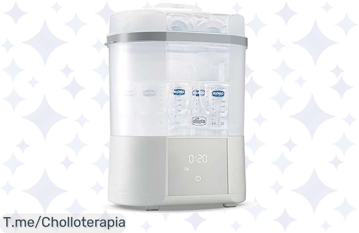 Esterilizador Chicco: ¡Preciazo de locura, listo en 5 min y seco al toque! ¡Corre que vuela!