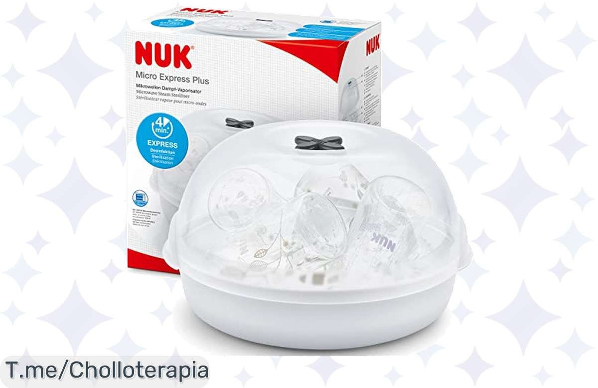 Esterilizador de biberones microondas: ¡Limpieza top en 4 minutos y a precio de risa!