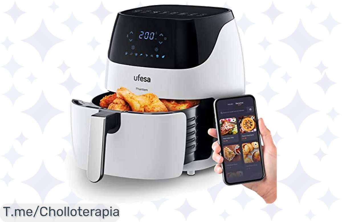 Freidora de aire Ufesa con wifi y 5L: ¡Oferta irrepetible y cocina sin culpa!