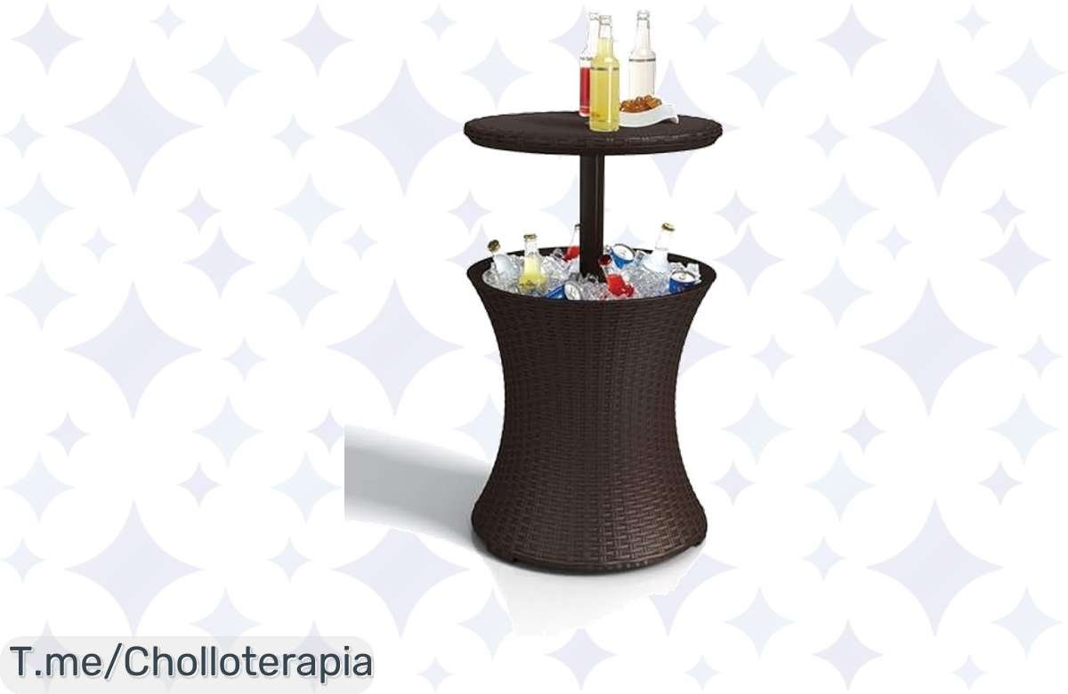 Ganga total: Keter Cool Bar, la mesa nevera que hará que tus fiestas sean épicas, ¡30 L de frescura a precio de locura!