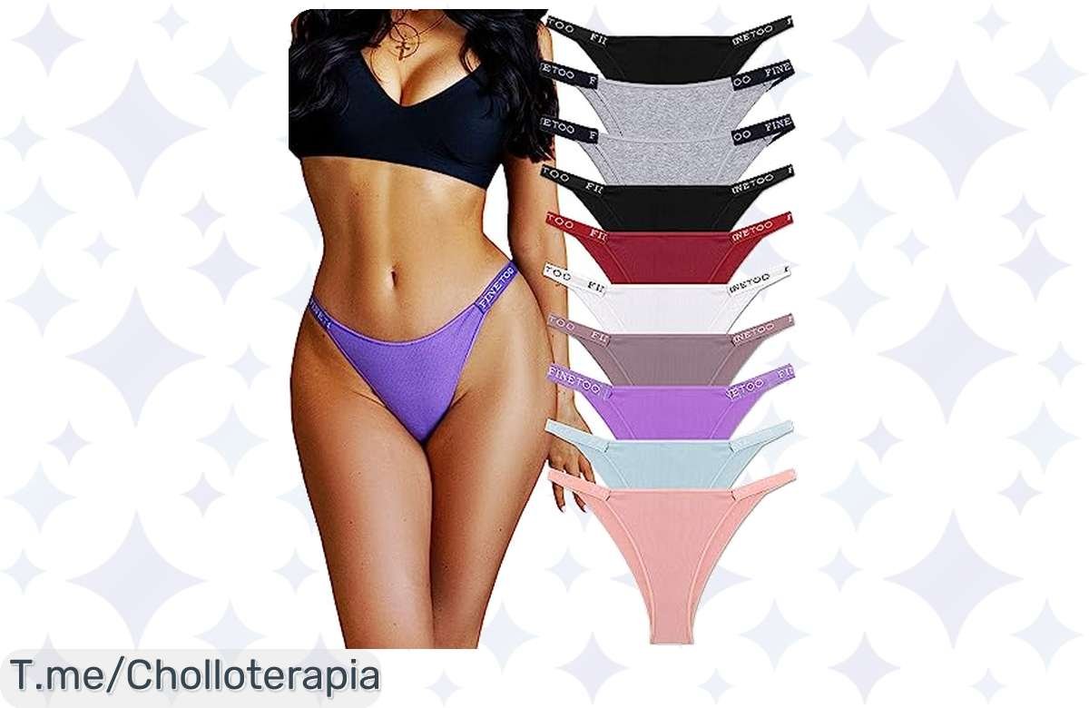 Gangazo: Pack de 10 Bragas Brasileñas Sexy y Cómodas ¡Precio Loco!