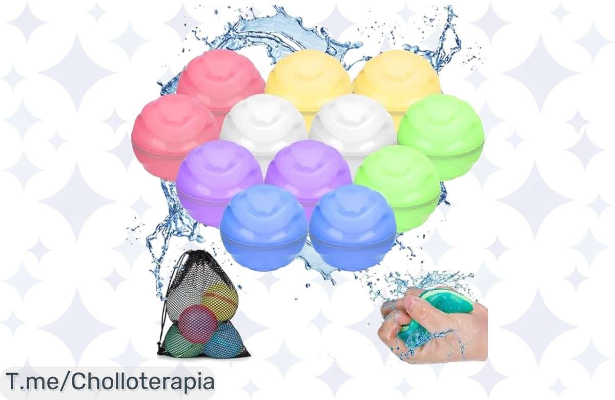 Globos de agua reutilizables: ¡12 por un precio de locura y diversión sin fin!
