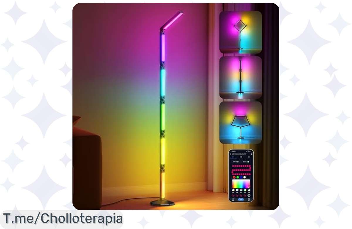 Lámpara bedee: ¡Descuento loco en iluminación RGB con música y control remoto!