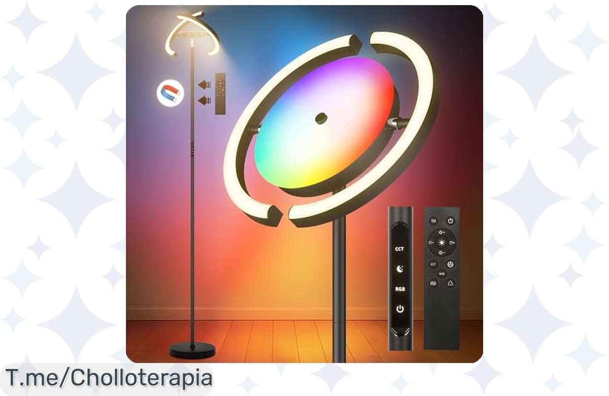 Lámpara de Pie RGB con 44% de Descuento: ¡Hazte con la Tuya Hoy Mismo!