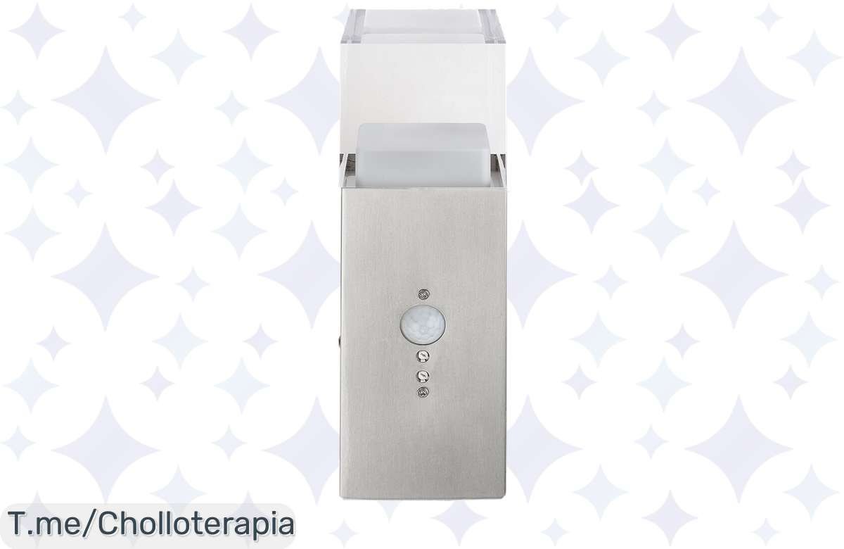 Lámpara moderna para exteriores con sensor a precio de locura ¡Corre antes de que se acaben!