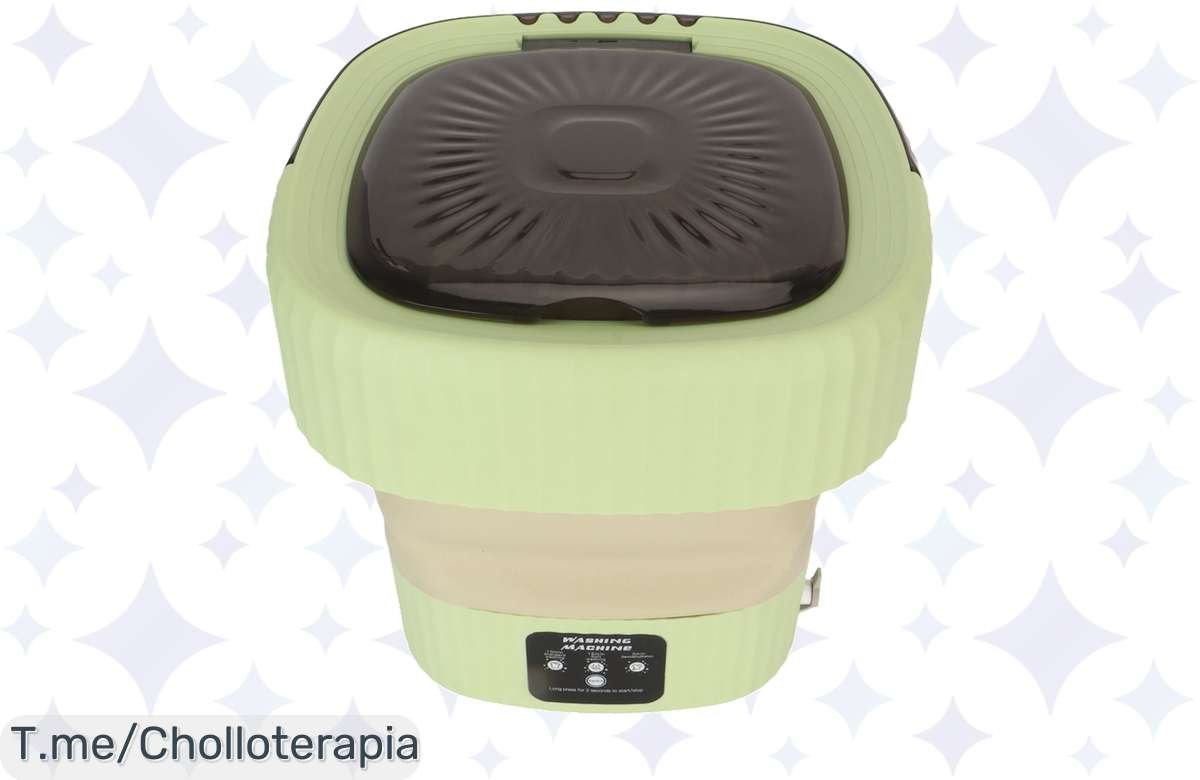 Lavadora plegable de 10 L: el regalo perfecto para viajeros a un precio de locura