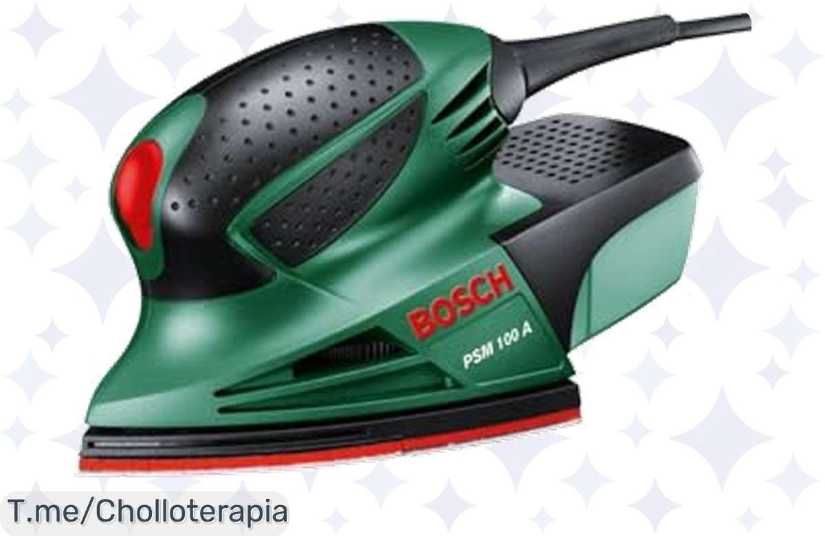Lijadora Bosch PSM 100 A: Oferta brutal, potencia que sorprende y cero polvo. ¡Corre por ella!