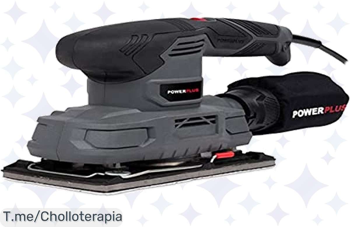 Lijadora orbital 180W en oferta: potencia brutal y súper compacta ¡No la dejes pasar!