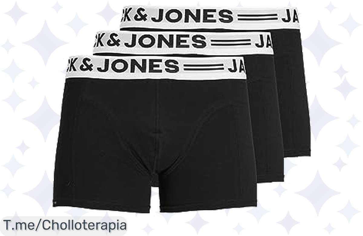 Llévate el 3Pack de Trunks Jack & Jones por Cuatro Duros ¡Estilo Garantizado!