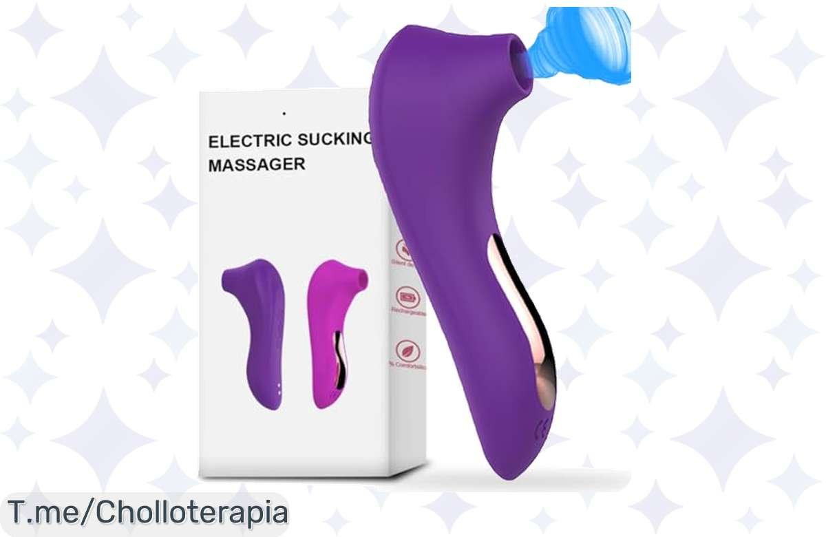 Masajeador succionador eléctrico: ¡Oferta única, 10 modos de alivio a precio de risa!