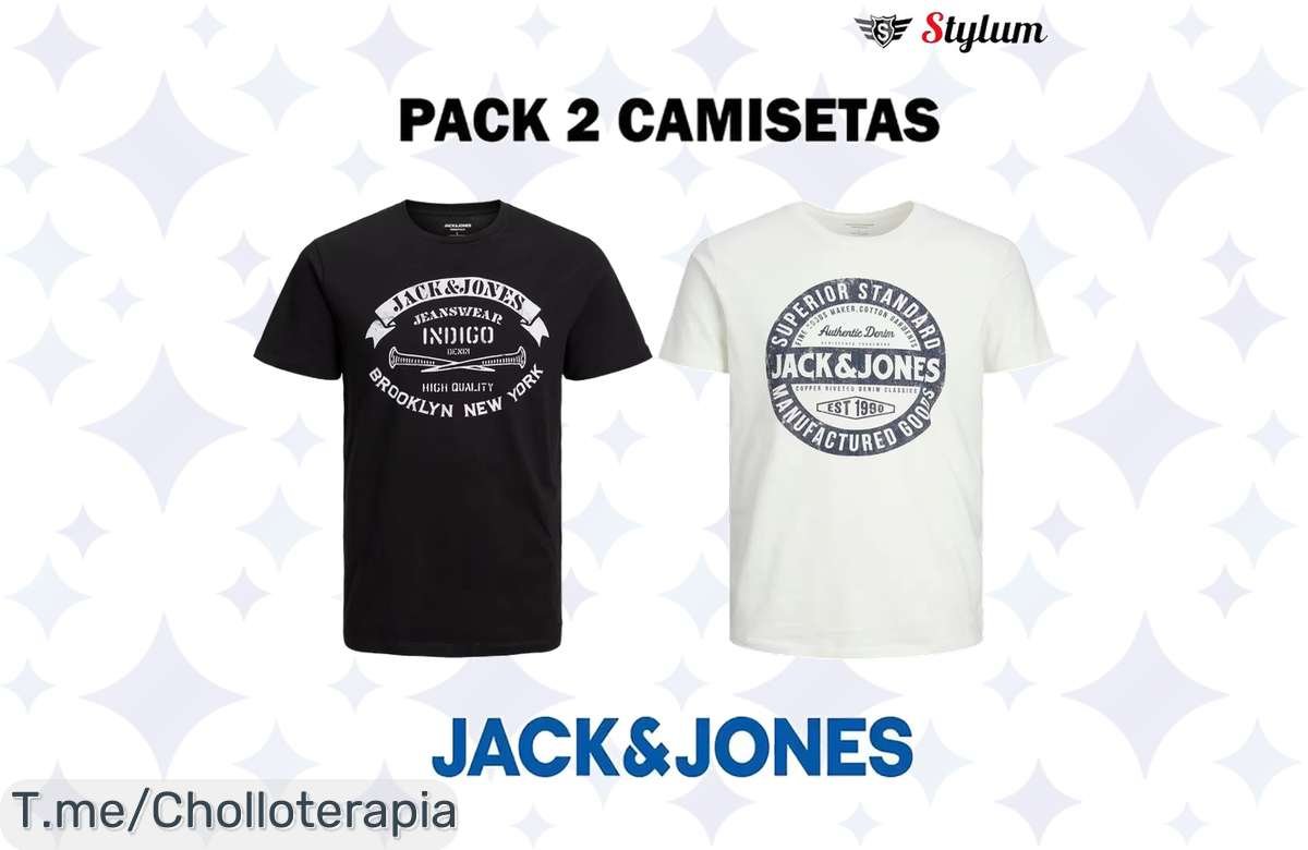 Mega Oferta: 2 Camisetas Jack & Jones por Menos, ¡Corre y Compra!