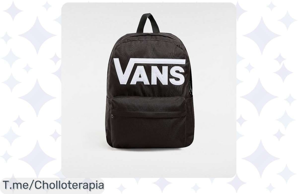 Mochila Vans Old Skool Drop V negra a precio bomba: ¡Corre!