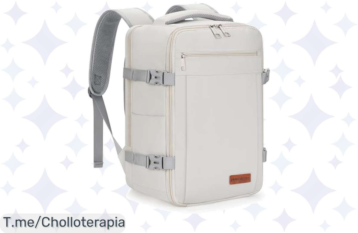 Mochila de viaje 40x20x25 a precio de locura: ideal para tus vuelos, ¡no la dejes pasar!