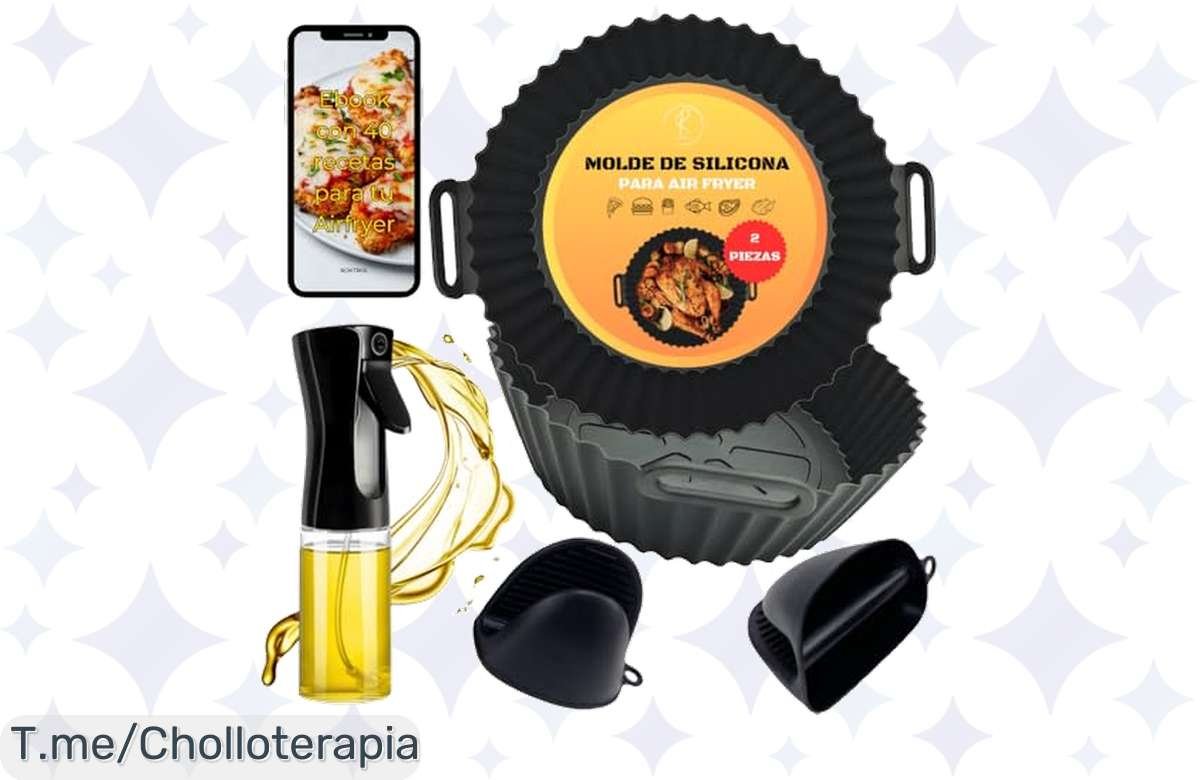 Molde de Silicona para Freidora: ¡Llévate 2 por nada y olvídate de la grasa!
