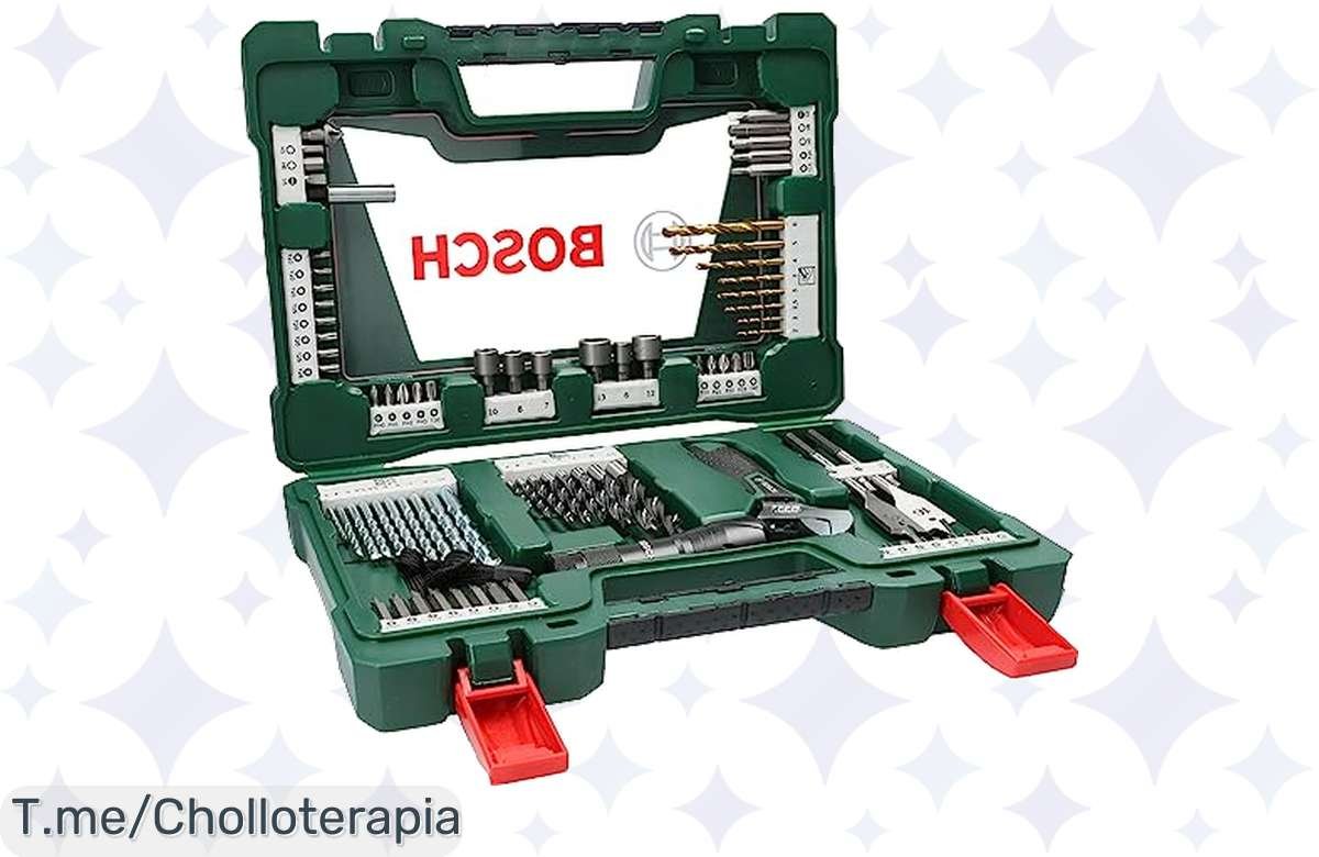 No te quedes sin el maletín Bosch de 83 unidades: ¡Tu aliado para taladrar y atornillar a un precio loco!