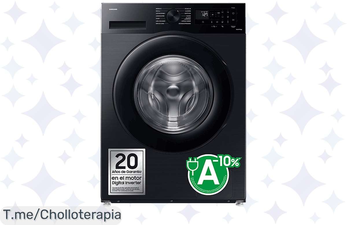 Oferta Flash: Lavadora Samsung 9kg con EcoBubble y WiFi a un precio espectacular, no lo dejes pasar.