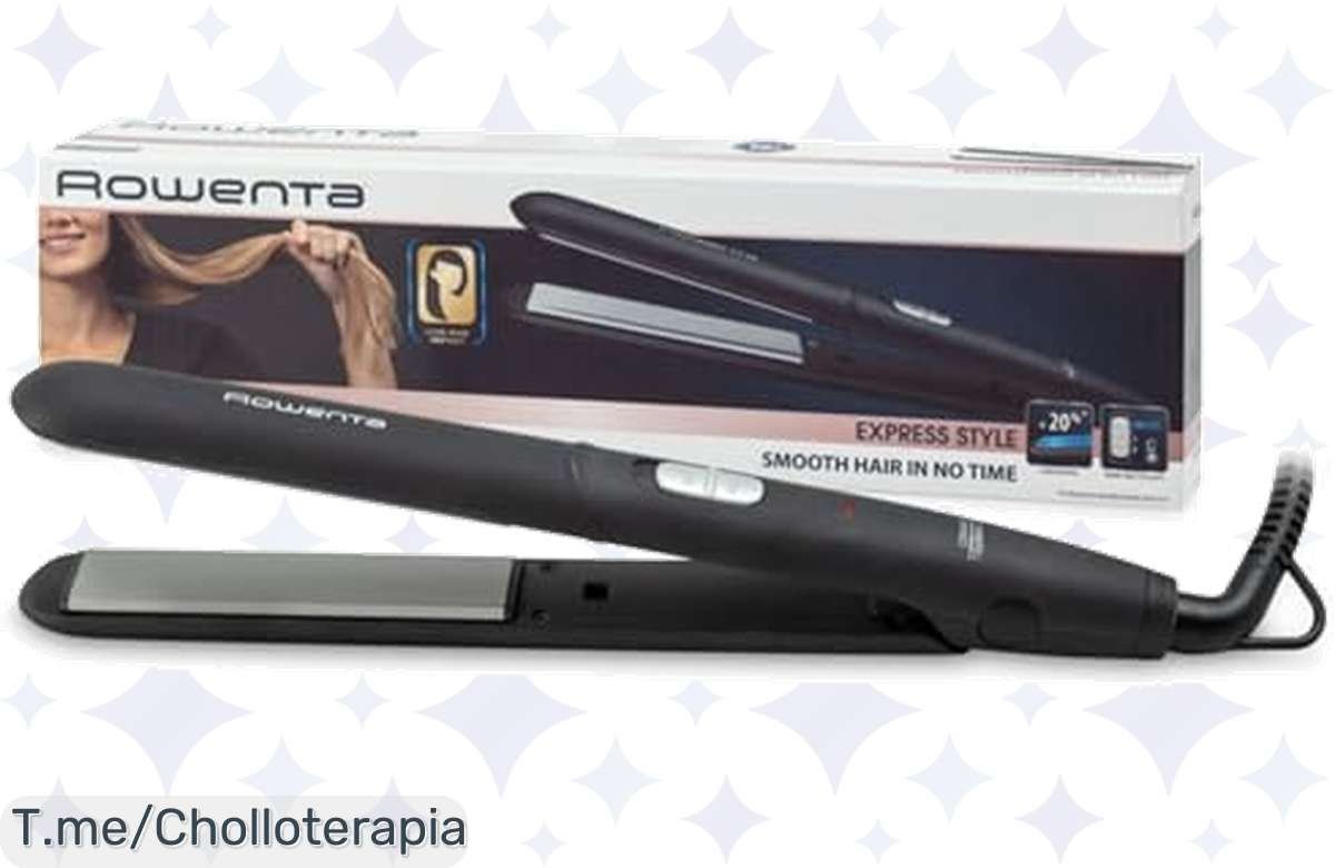 Oferta Flash: Plancha Rowenta Express Style, pelo liso al toque, ¡cómprala antes de que vuele!