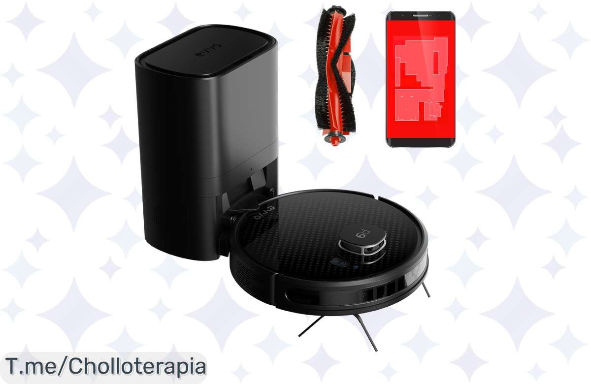 Oferta Flash: Robot Evvo R9 Laser, ¡3000 pa de poder y autovaciado de 2L, no lo dejes pasar!